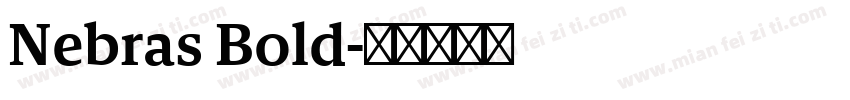 Nebras Bold字体转换